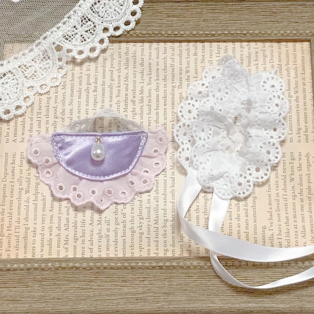 ツヤっとパープルとパールスタイ&ヘッドドレス