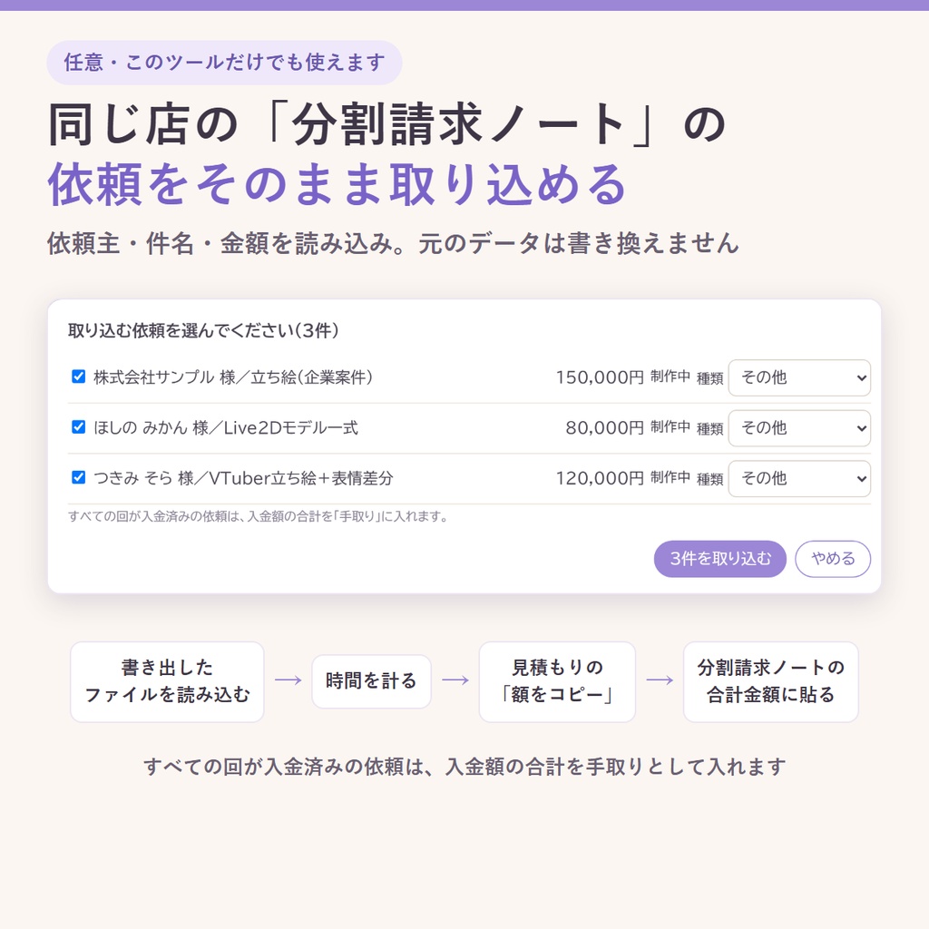 作業時間の記録から次の見積もり額の目安を出す|依頼の種類ごとの作業時間・時給・修正にかかった時間(イラスト・Live2D・立ち絵)