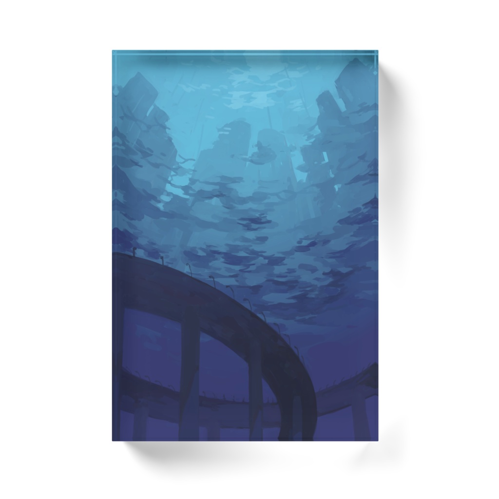 アクリルブロック 水中都市