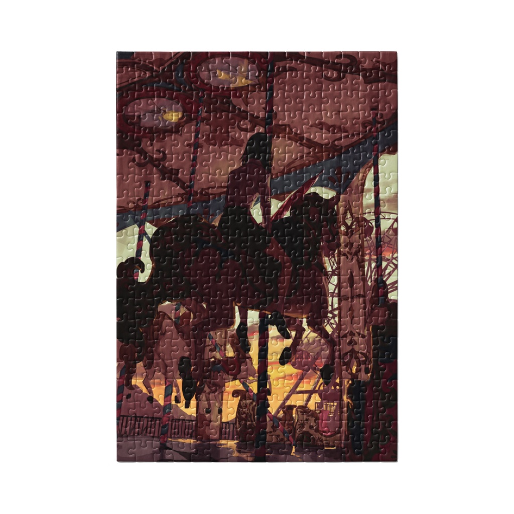 ジグソーパズル 廃墟に佇む騎士