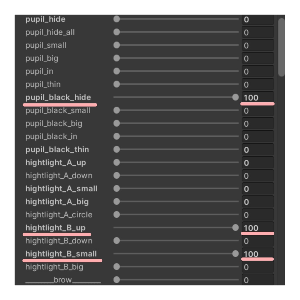 【LilLeo】リルレオ用 瞳&まつ毛&ボディテクスチャ Makeup_Eye_Eyelash_Body_texture