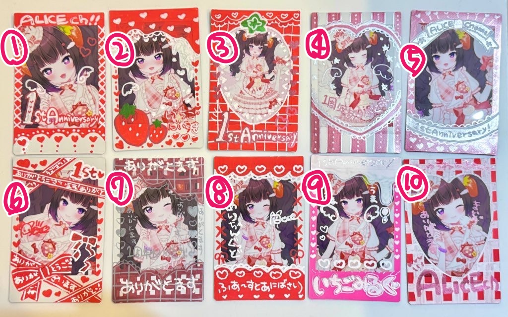 １周年チェキの追加(⋈◍＞◡＜◍)。✧♡