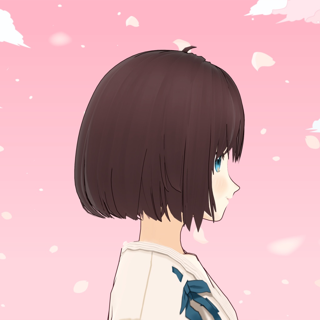 【VRoid】 「依吹」 スタイリッシュショートボブ / Stylish Short Bob Ibuki's Hair Preset