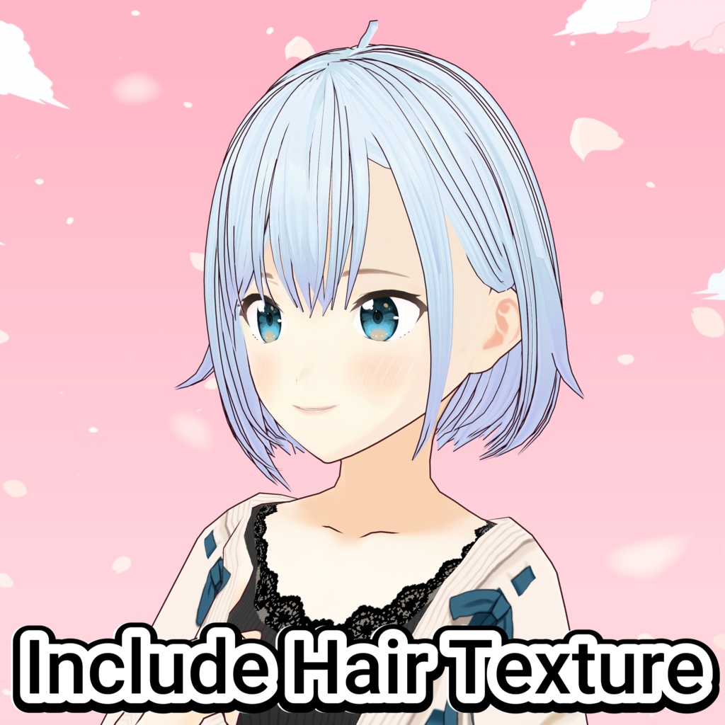 【VRoid】 「依吹」 スタイリッシュショートボブ / Stylish Short Bob Ibuki's Hair Preset