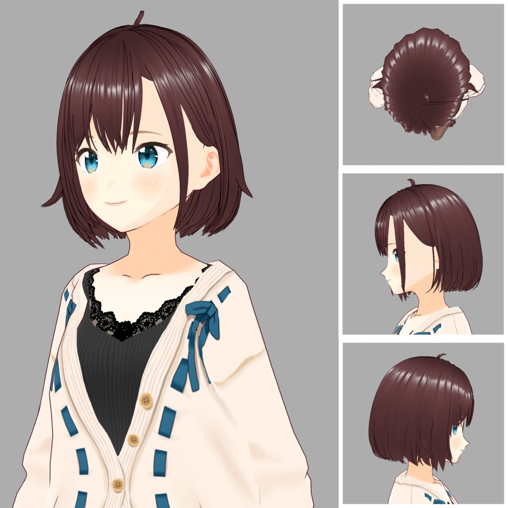 【VRoid】 「依吹」 スタイリッシュショートボブ / Stylish Short Bob Ibuki's Hair Preset