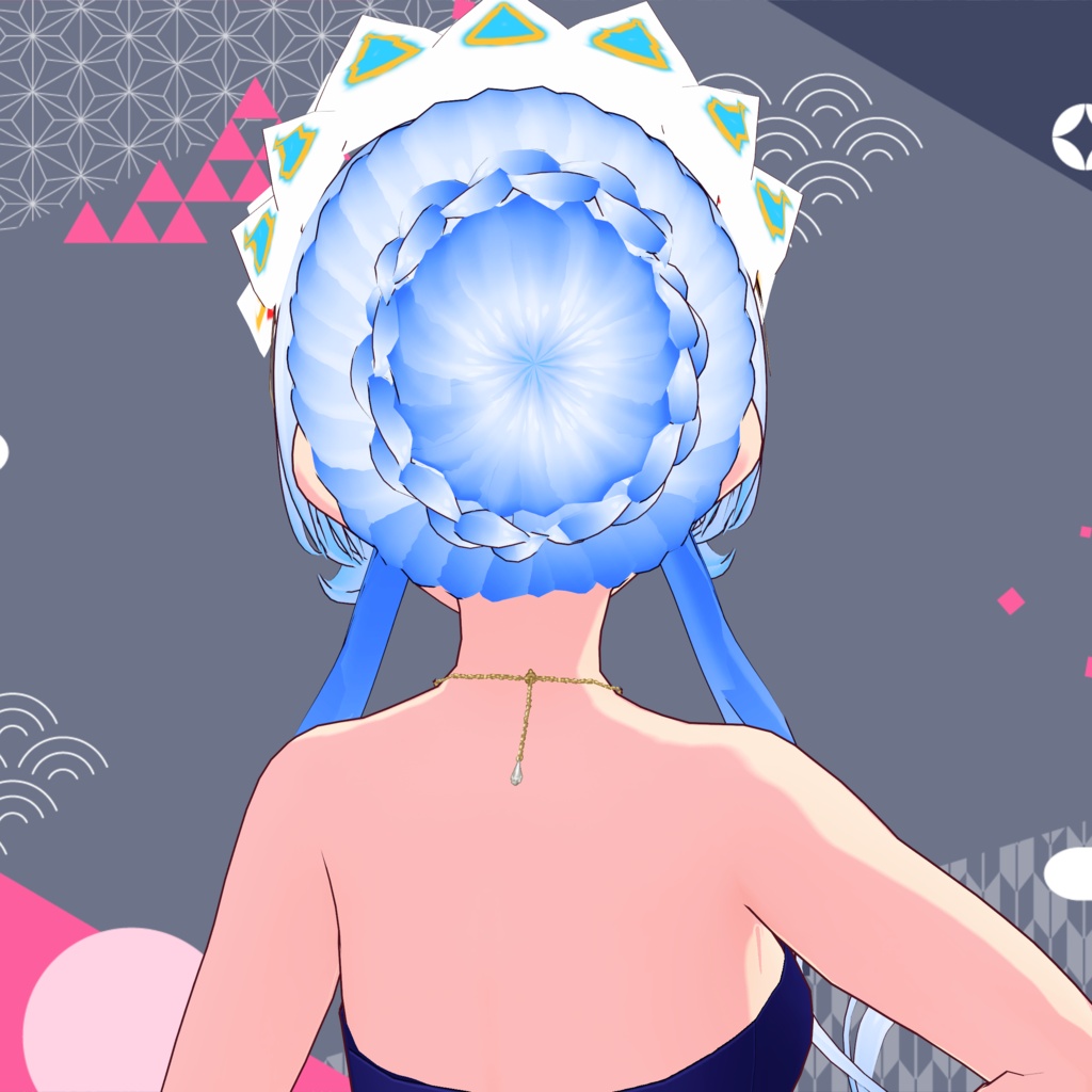 【VRoid】「人形仕掛け」ゆるふわツインテール / Clockwork Marionette Wavy Twintails Hair Preset