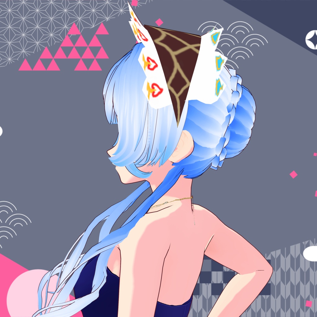 【VRoid】「人形仕掛け」ゆるふわツインテール / Clockwork Marionette Wavy Twintails Hair Preset