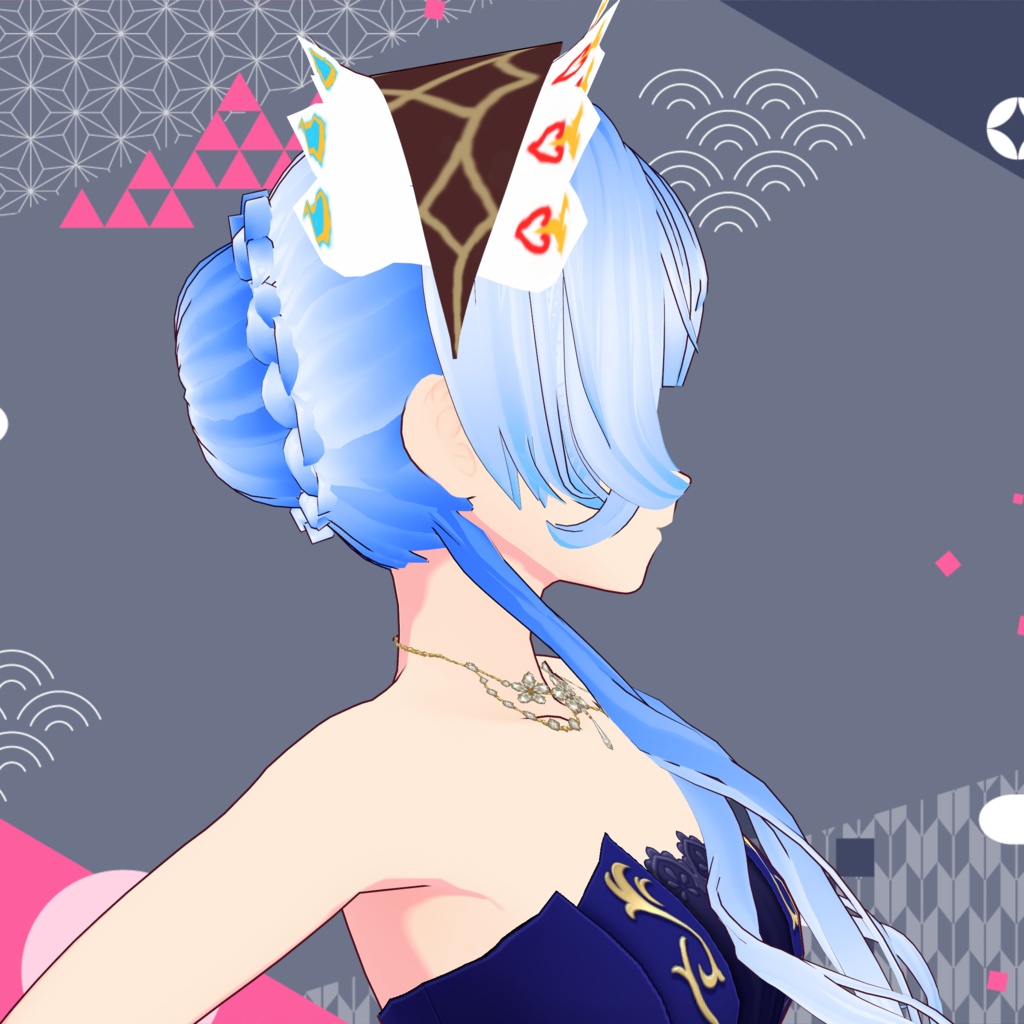 【VRoid】「人形仕掛け」ゆるふわツインテール / Clockwork Marionette Wavy Twintails Hair Preset