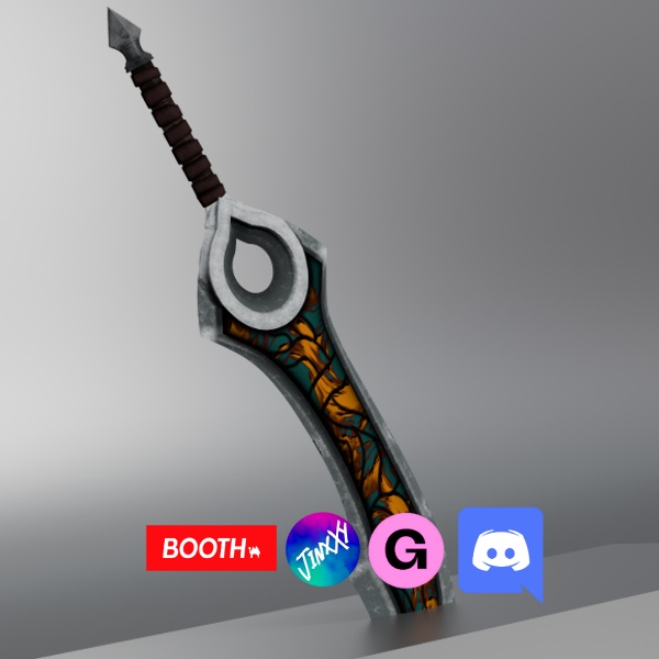 Siku_Sword (VRChat,Audiolink,Emission,Matcap)