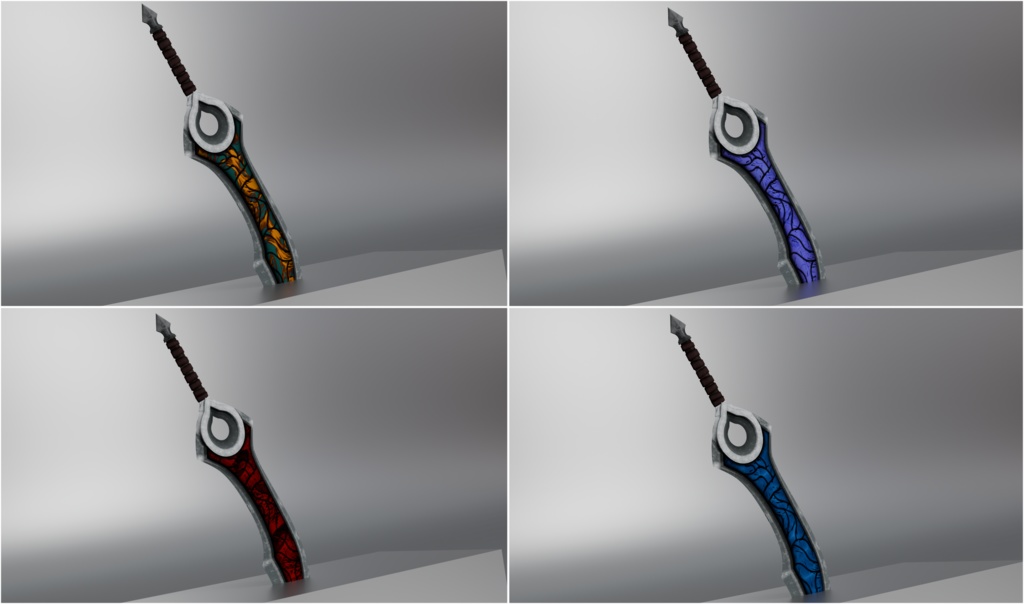 Siku_Sword (VRChat,Audiolink,Emission,Matcap)