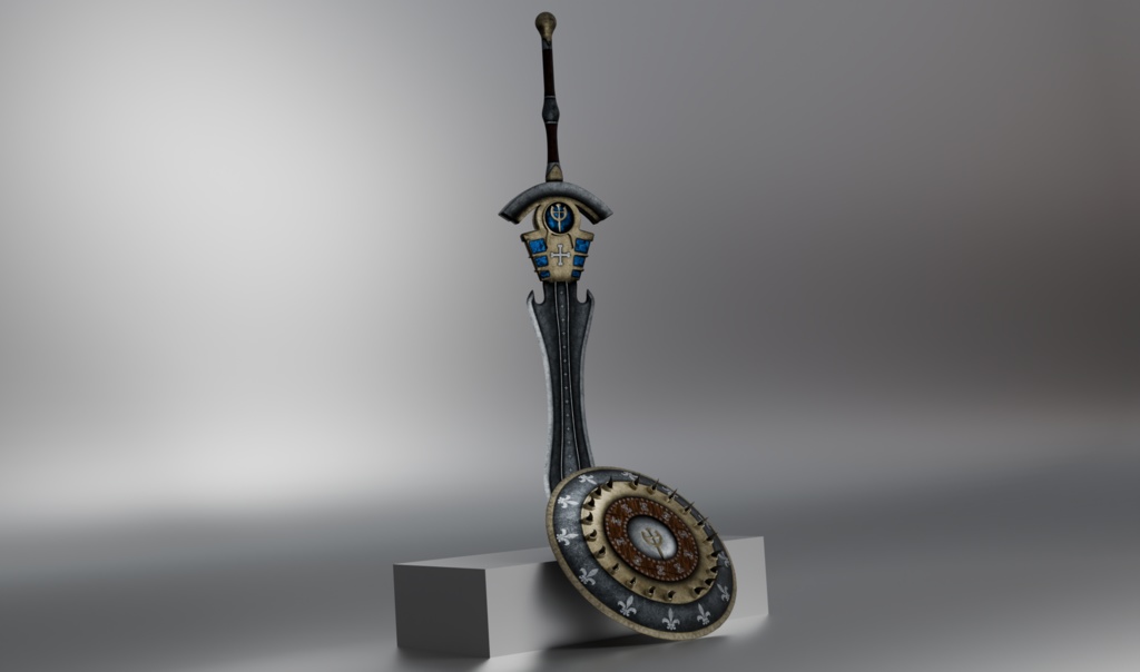 Trothus Sword/Shield (VRChat,Audiolink,Emission,Matcap)