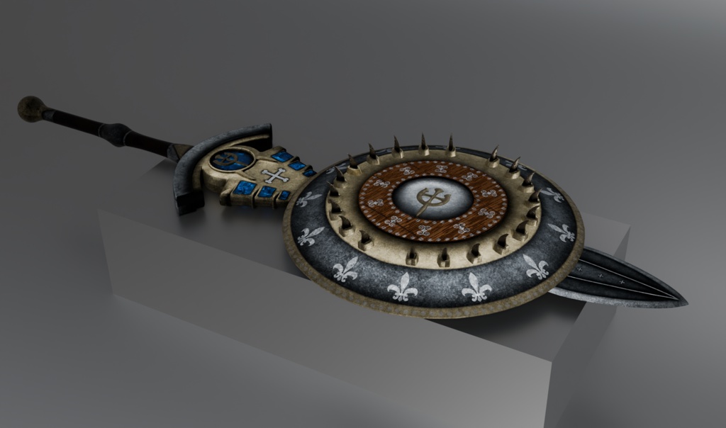 Trothus Sword/Shield (VRChat,Audiolink,Emission,Matcap)