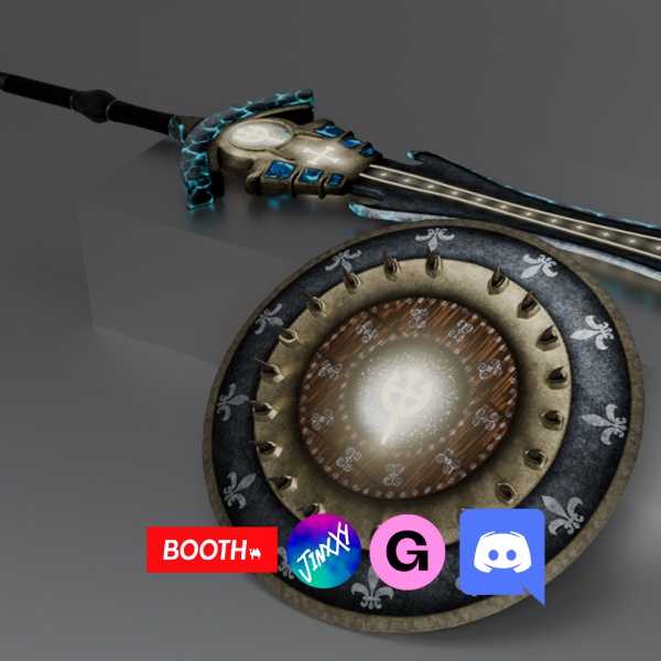 Trothus Sword/Shield (VRChat,Audiolink,Emission,Matcap)