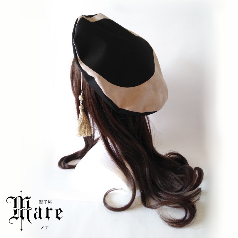 三日月モチーフベレー帽「月を乞う」