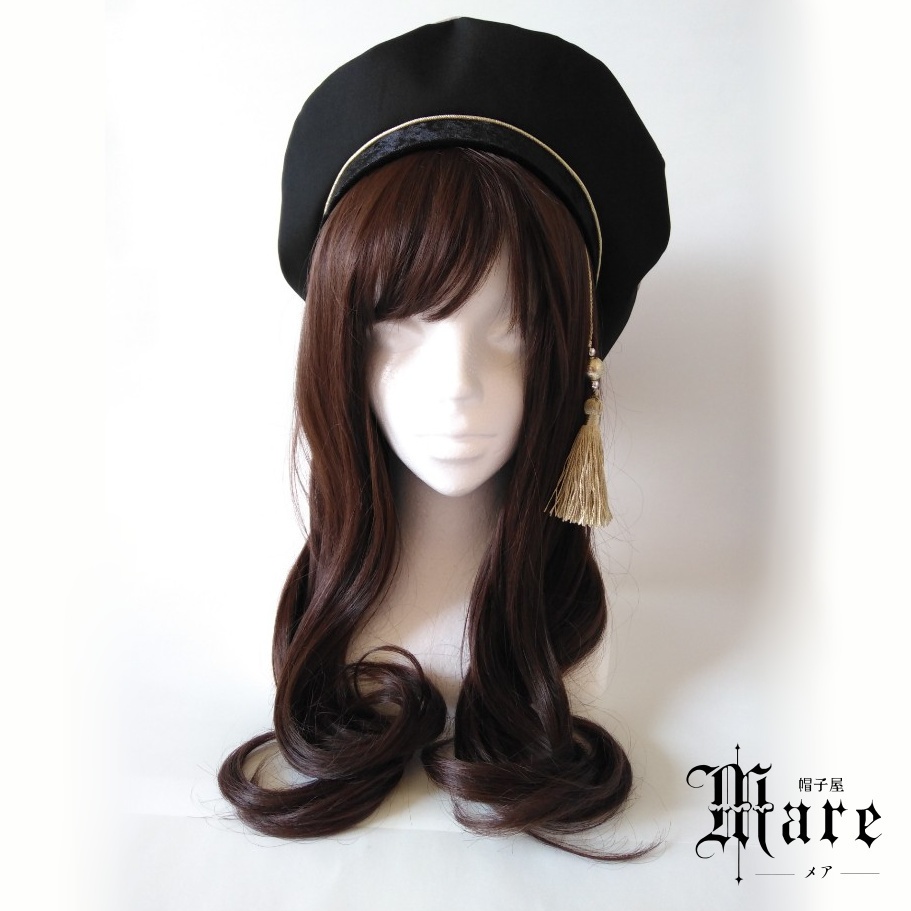 三日月モチーフベレー帽「月を乞う」