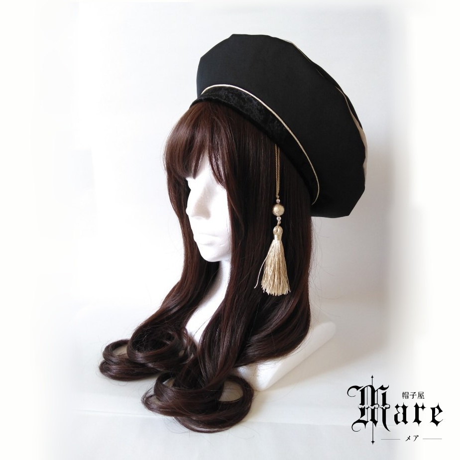 三日月モチーフベレー帽「月を乞う」