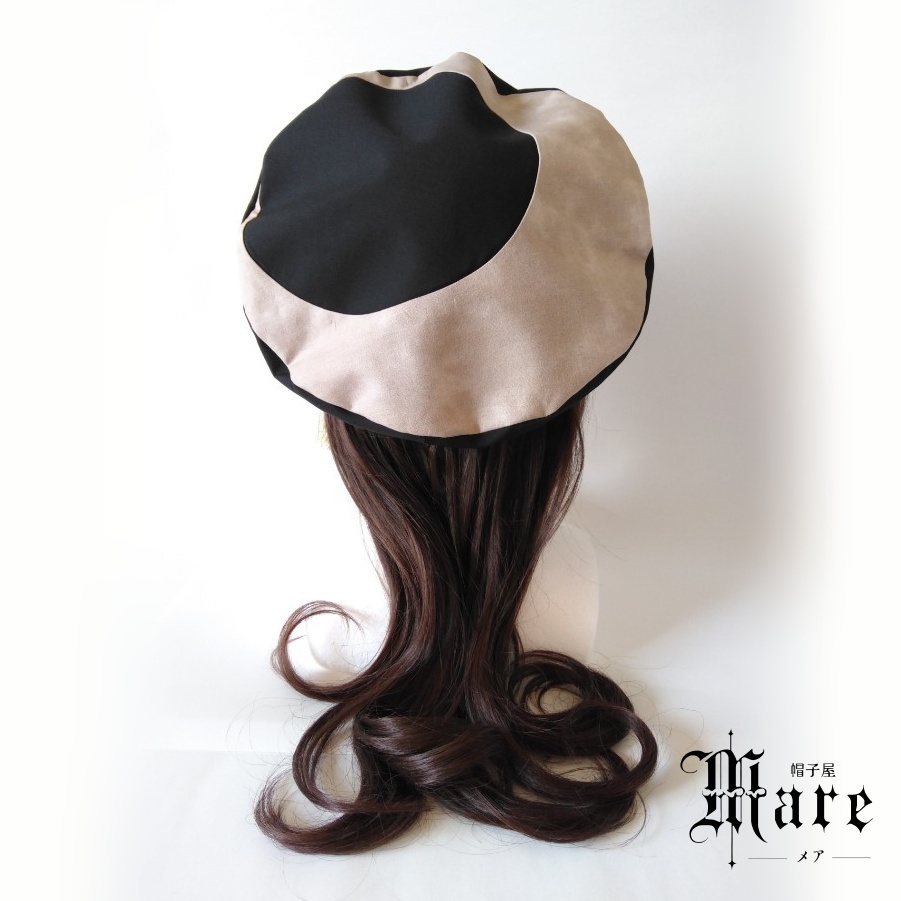 三日月モチーフベレー帽「月を乞う」