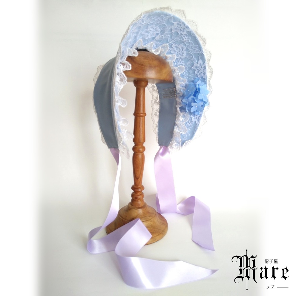 紫陽花のハーフボンネット「トレモロ」