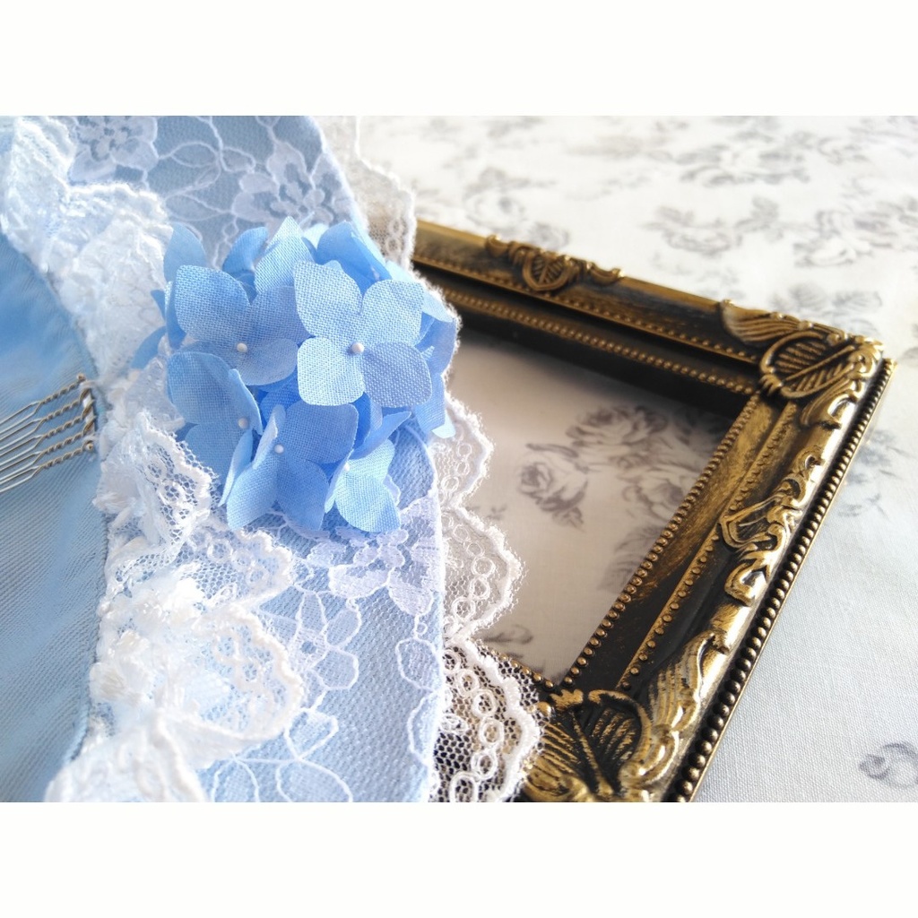 紫陽花のハーフボンネット「トレモロ」