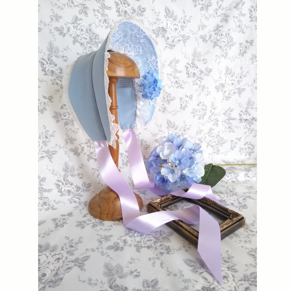 紫陽花のハーフボンネット「トレモロ」