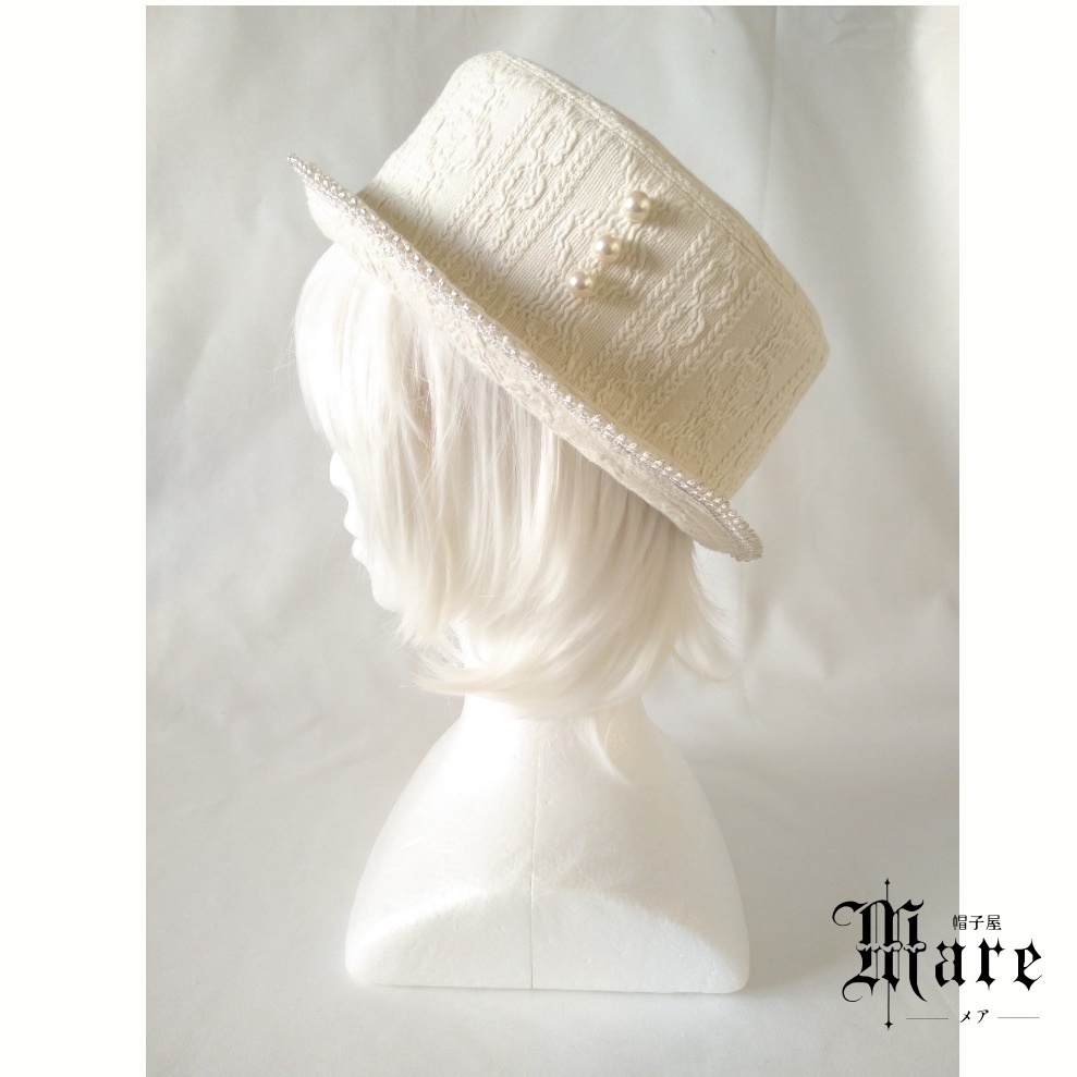 ミルククラウンイメージポークパイハット「ソーニャの冠」
