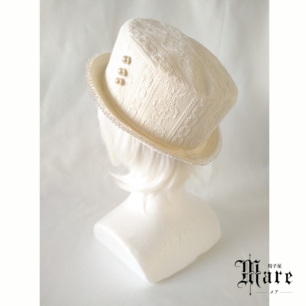 ミルククラウンイメージポークパイハット「ソーニャの冠」