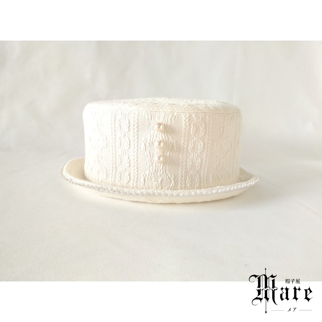 ミルククラウンイメージポークパイハット「ソーニャの冠」