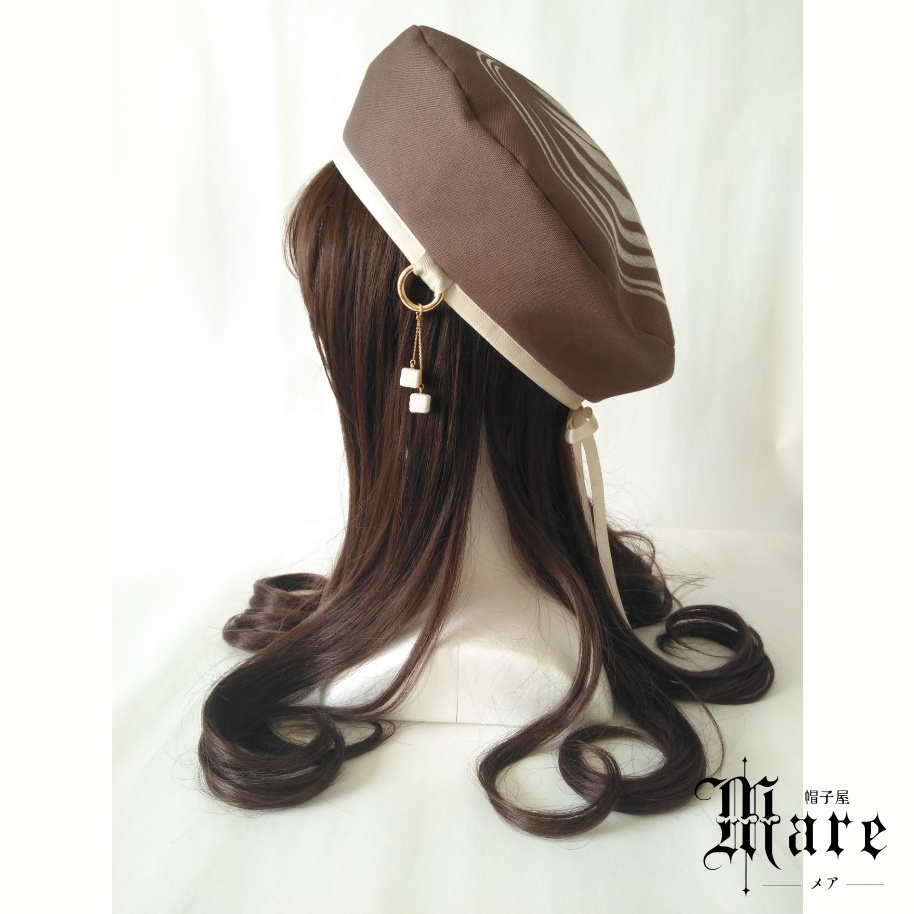 カフェラテモチーフベレー「Latte -beret-」