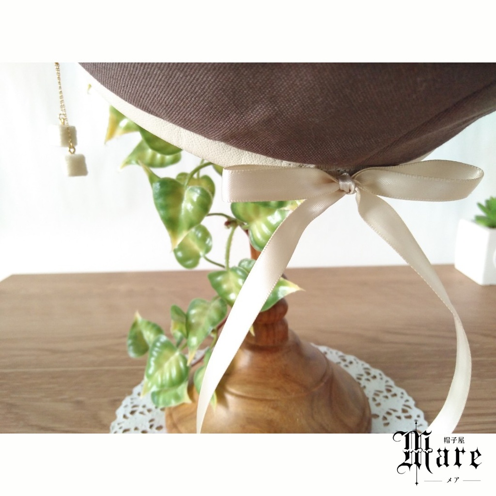 カフェラテモチーフベレー「Latte -beret-」