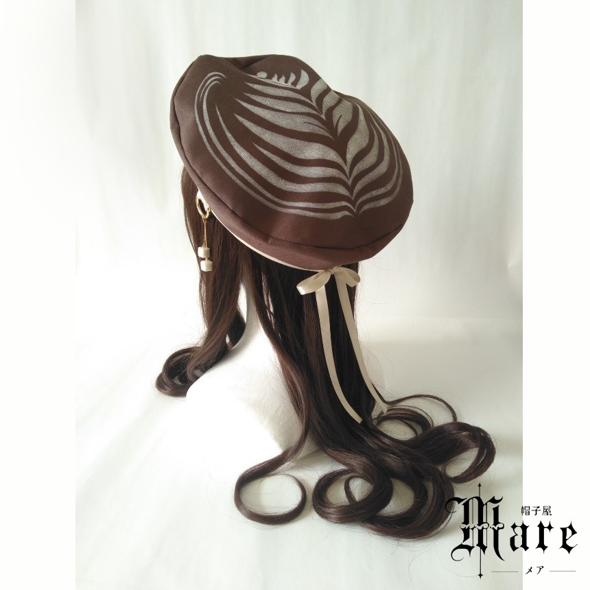 カフェラテモチーフベレー「Latte -beret-」