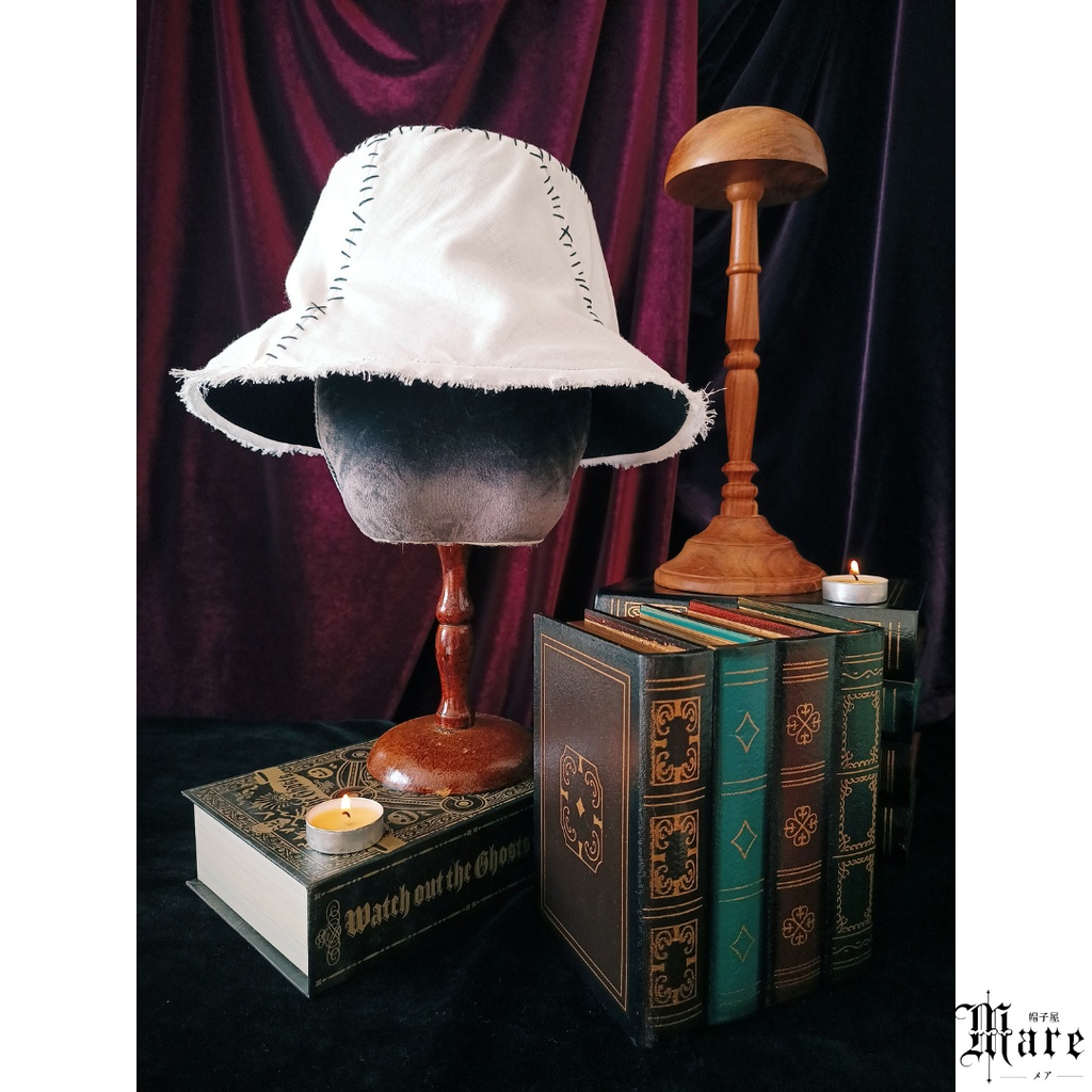 イタズラおばけのツギハギバケットハット「Spooky Boo!」