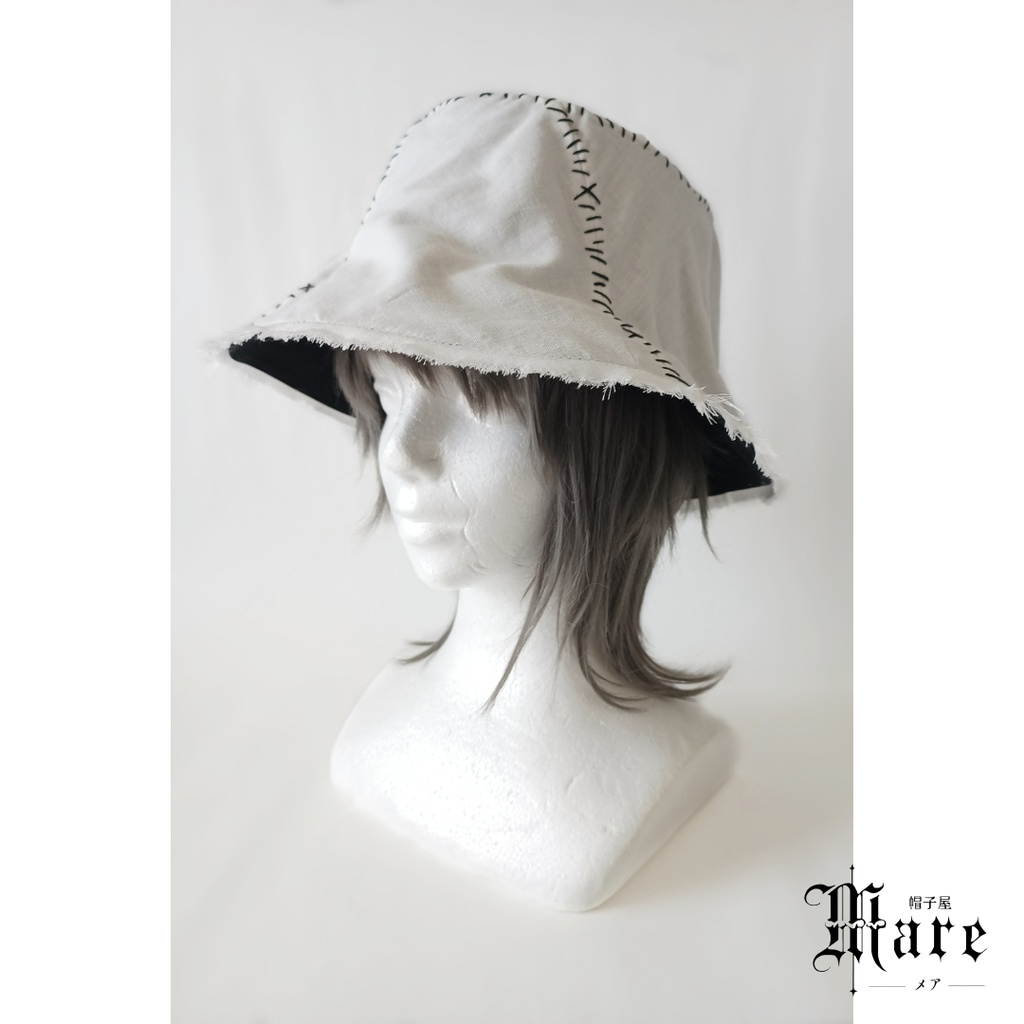 イタズラおばけのツギハギバケットハット「Spooky Boo!」