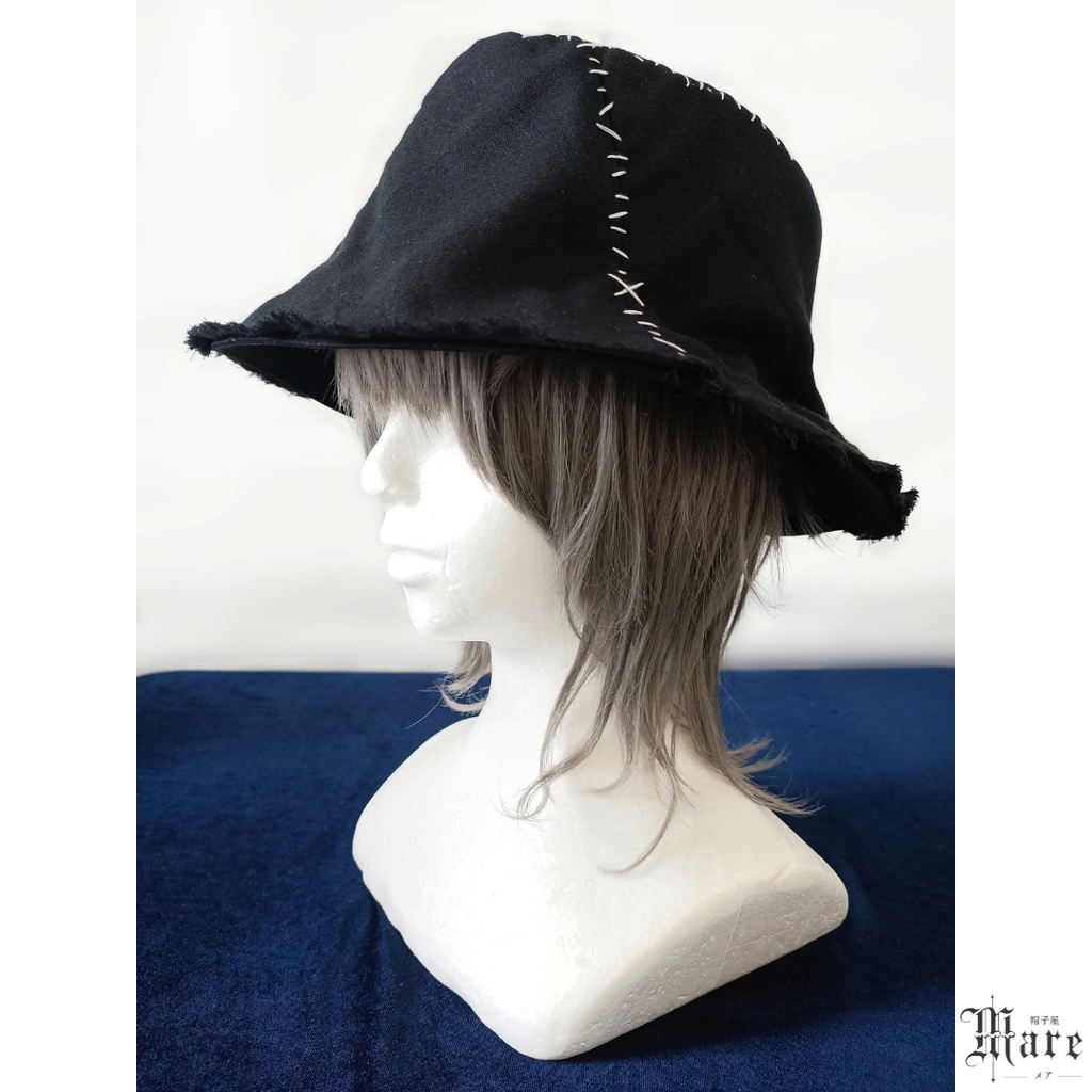 イタズラおばけのツギハギバケットハット「Creepy Ghost」