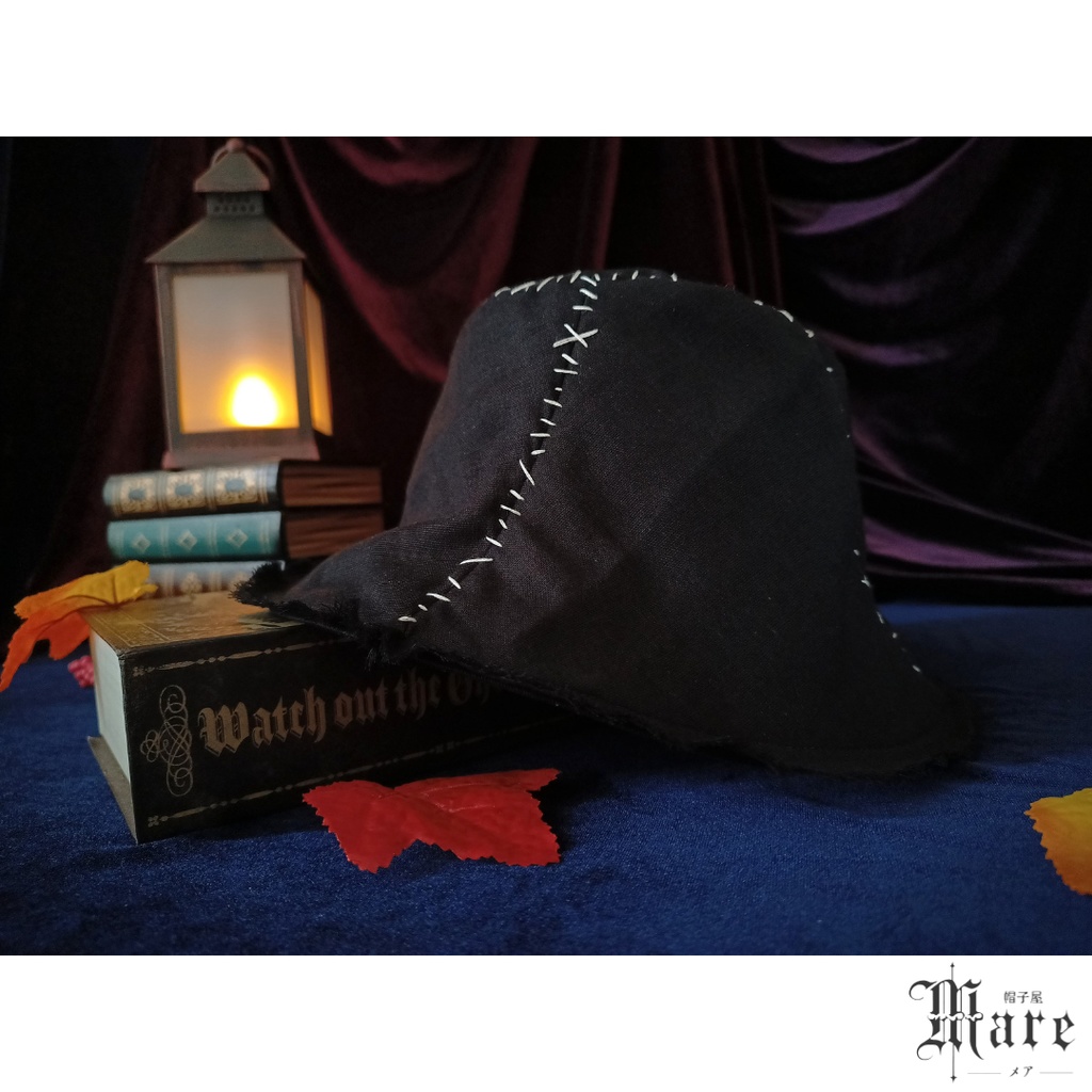 イタズラおばけのツギハギバケットハット「Creepy Ghost」