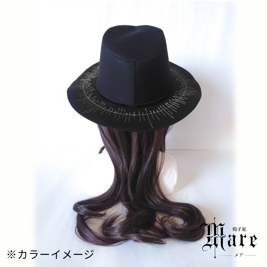 光背モチーフ中折れハット「CALLING -silver ray」