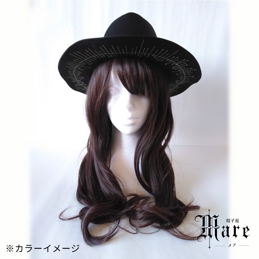 光背モチーフ中折れハット「CALLING -silver ray」