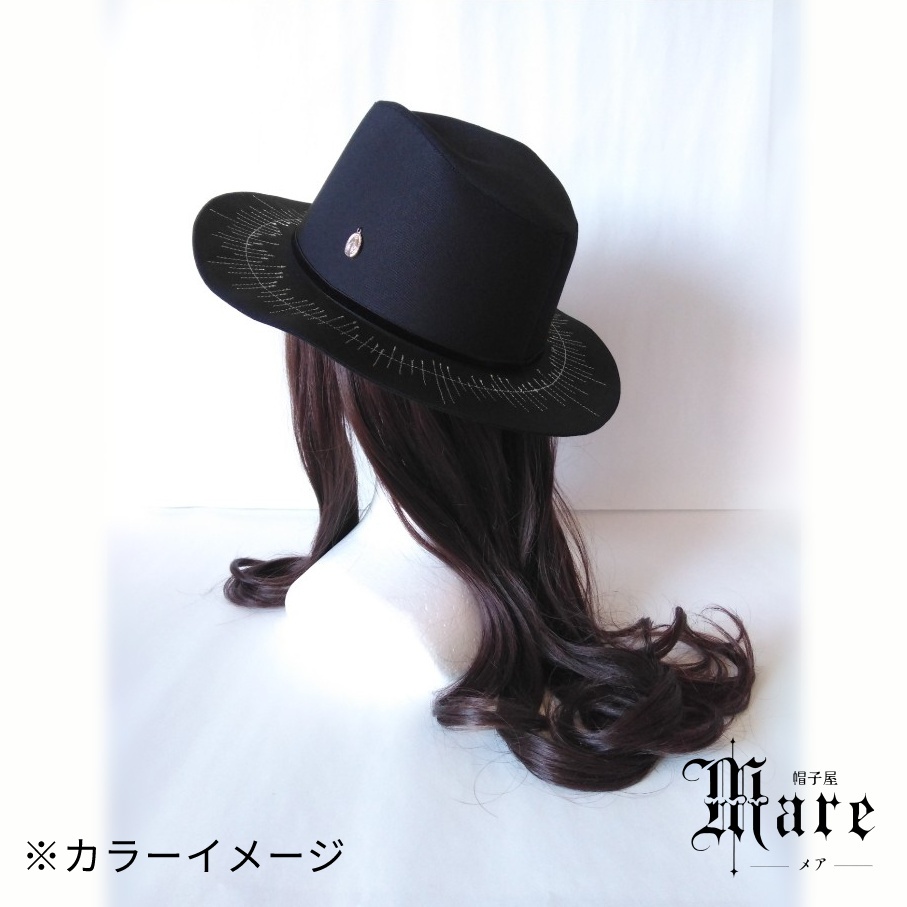 光背モチーフ中折れハット「CALLING -silver ray」