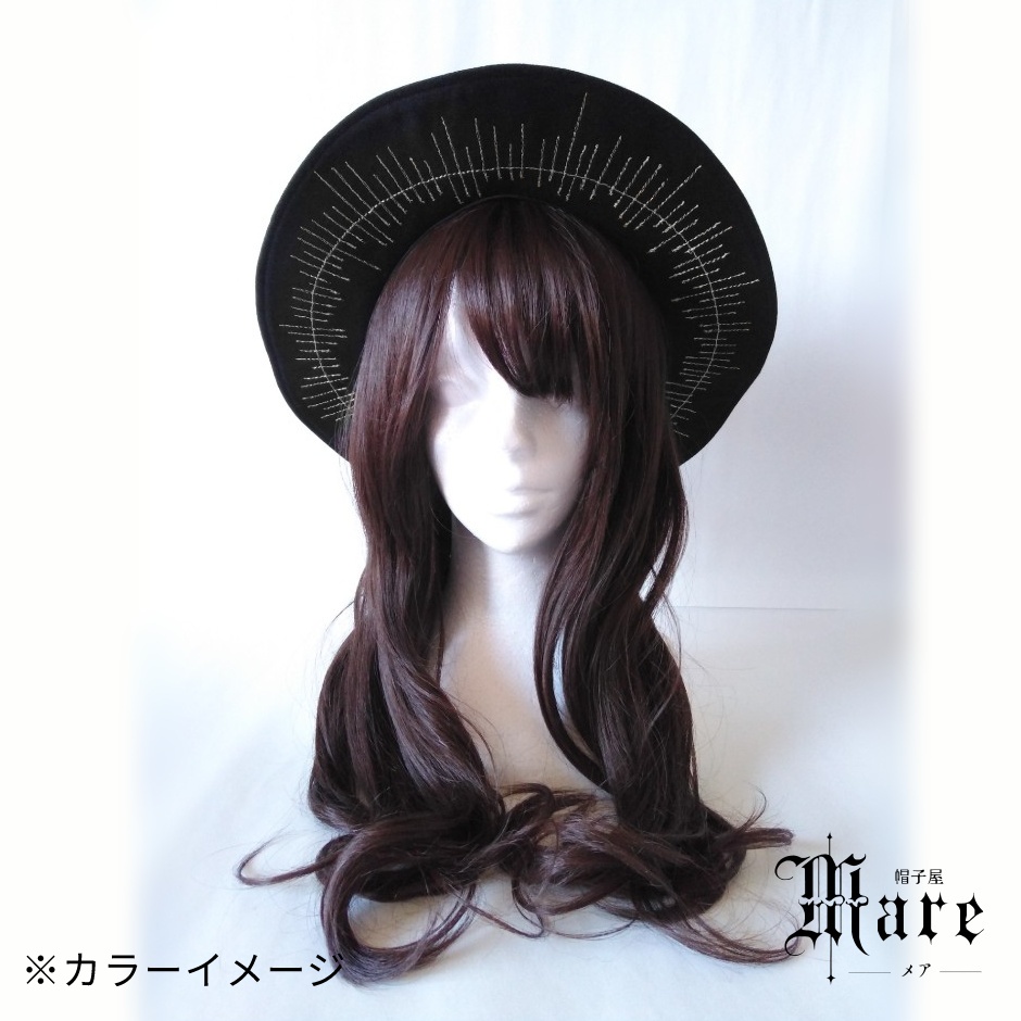 光背モチーフ中折れハット「CALLING -silver ray」