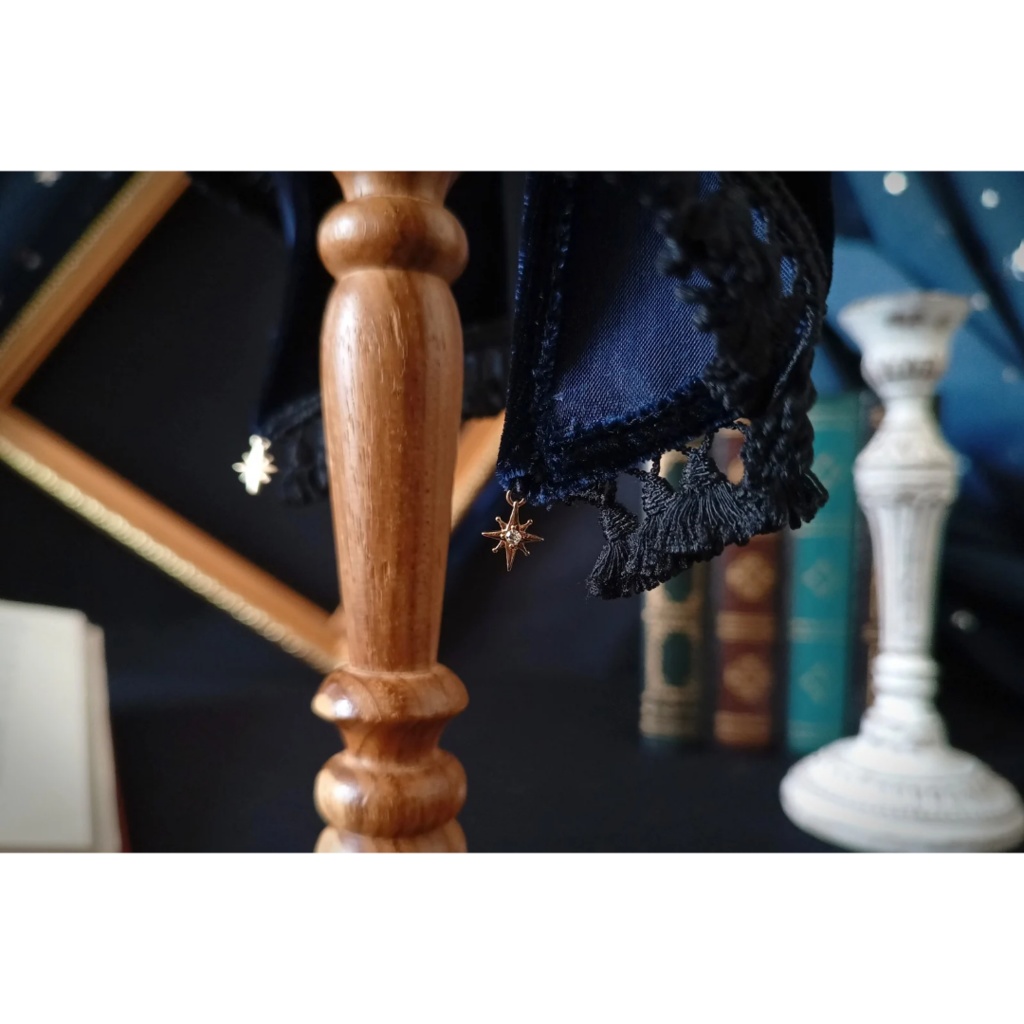 ベルベットカーテンカチューシャ「夜の帳」