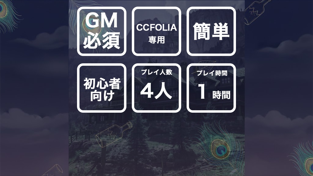 【マーダーミステリー】孔雀邸殺人事件ー共犯者のためのプロットー