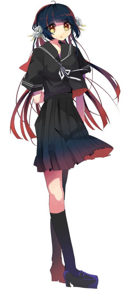 【無料】セーラー少女立ち絵差分10種