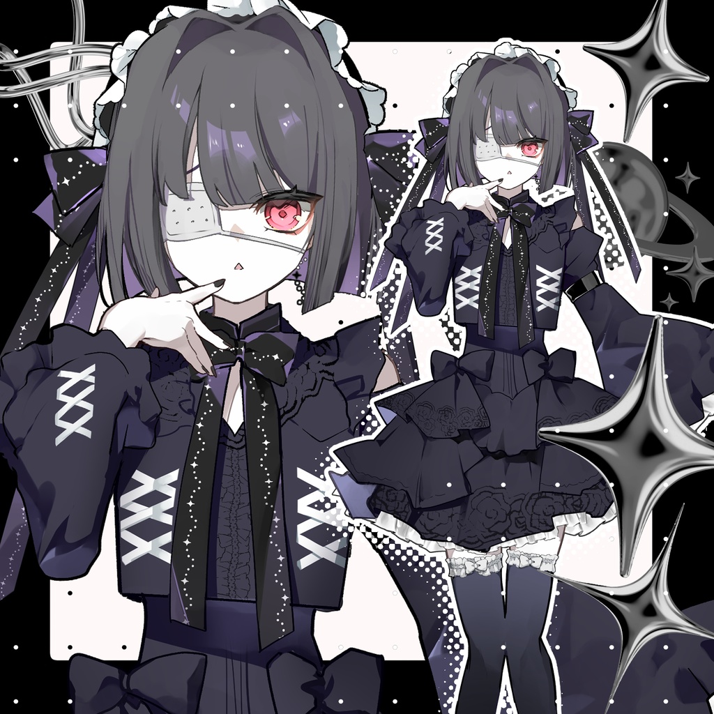 中二病ゴシック少女【立ち絵4種+アイコン差分13種類】