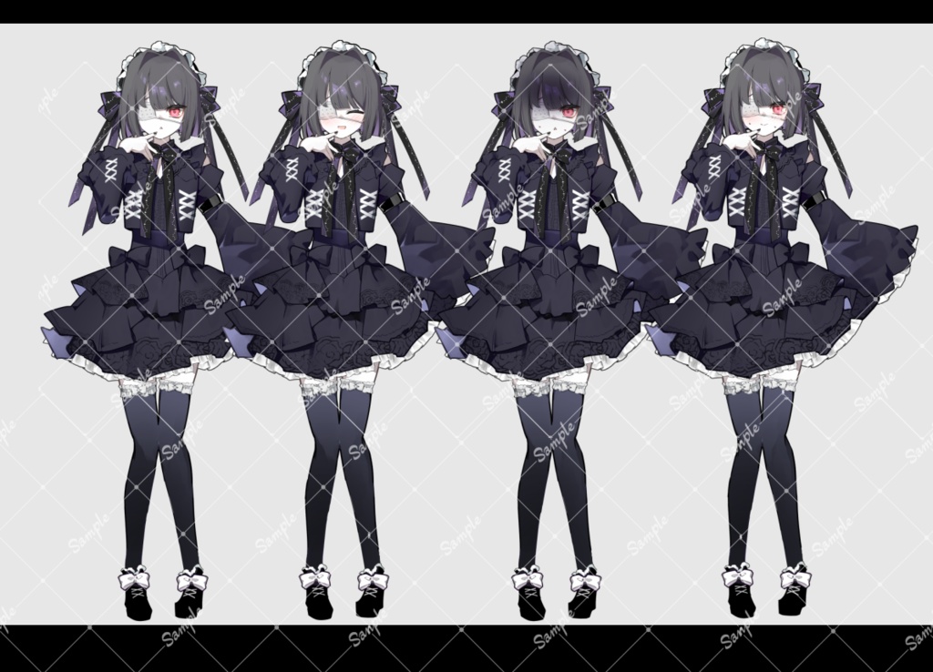 中二病ゴシック少女【立ち絵4種+アイコン差分13種類】