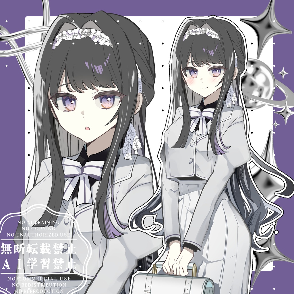 清楚な女学生【立ち絵差分7種】