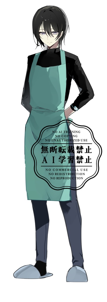 【基本無料】エプロンの男性【アイコン差分10種】