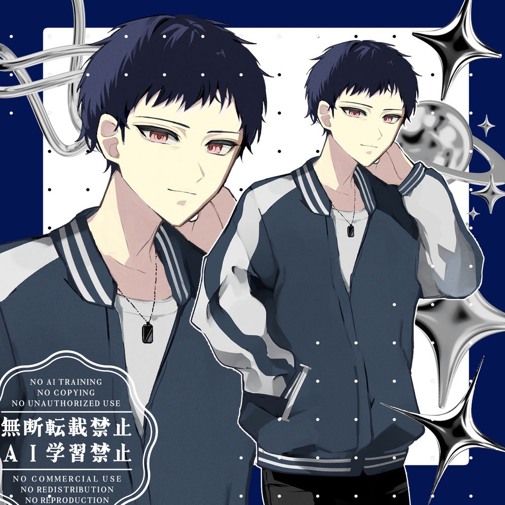 【差分9種】短髪男性