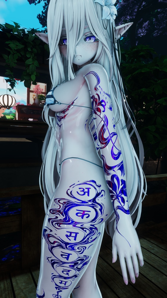 👹✨🌊🖋️ ミスティック・鬼・フロー / Tattoo Mystic Oni Flow