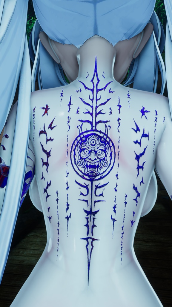 👹✨🌊🖋️ ミスティック・鬼・フロー / Tattoo Mystic Oni Flow