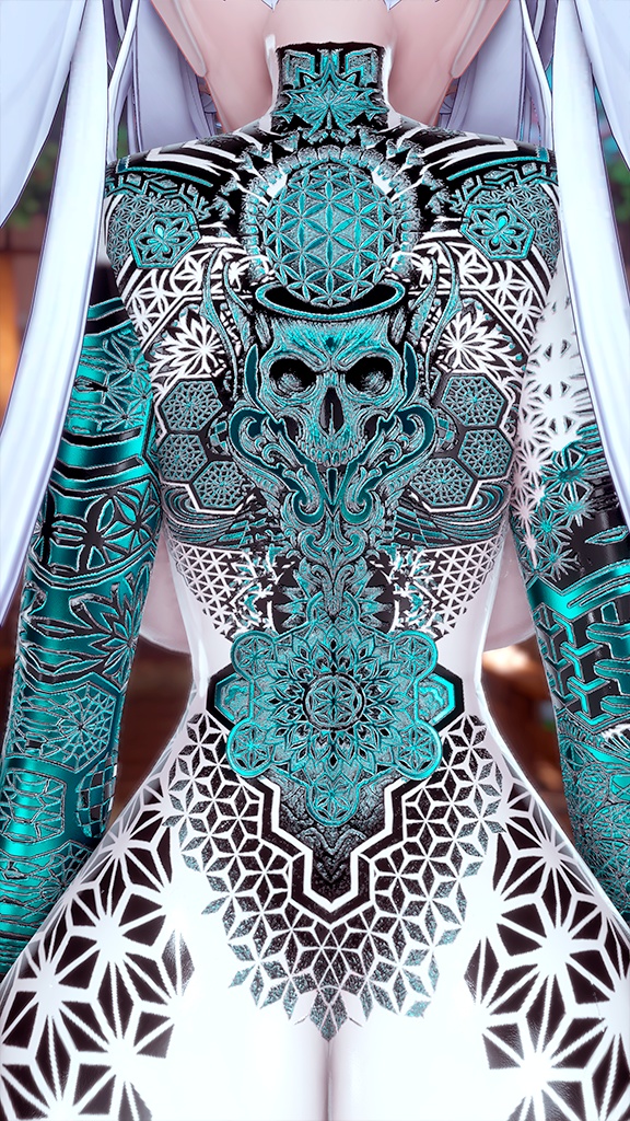 😈🕸️ Asmodeus Veil Tattoo / アスモデウス・ヴェール・タトゥー 🖤🩸