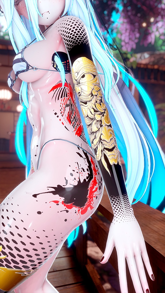 🔥🩸 Crimson Oni Tattoo / 紅鬼タトゥー 🕸️